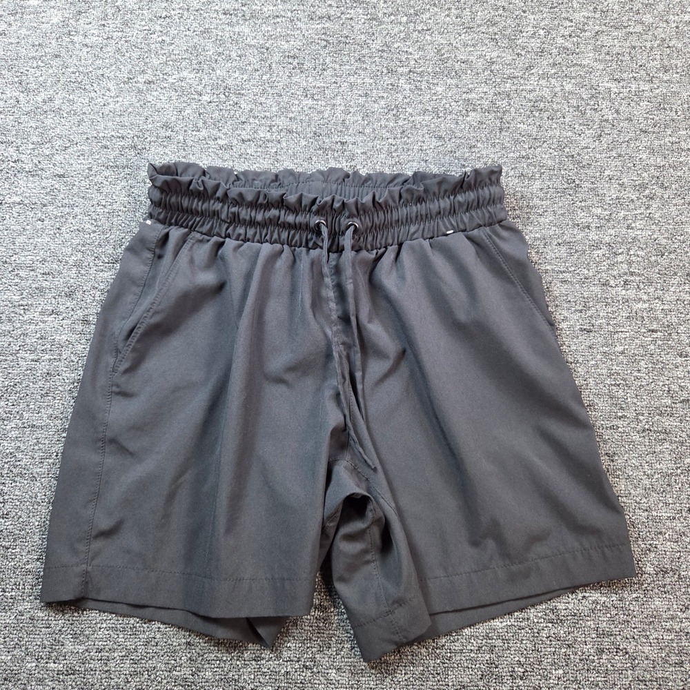Mondetta Performance Luxury Shorts Womens XS Black Paperbag Athleisure Sport